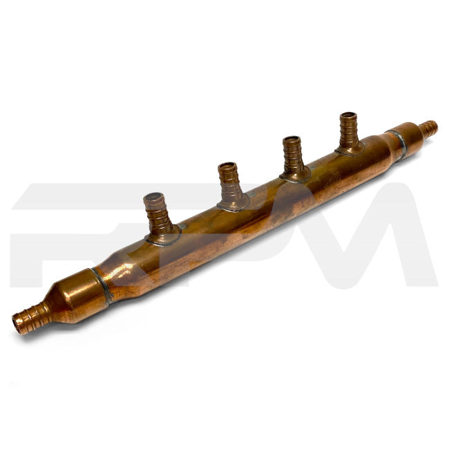 Tiffin RV 4-Port Water Manifold 13" Copper 5016031 | RV Parts Masters, OEM Tiffin Motorhome Parts