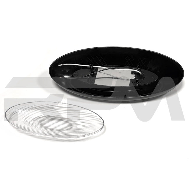 Tiffin RV Porch Light Black w/ Clear Lens 5002012 | RV Parts Masters, OEM Tiffin Motorhome Parts