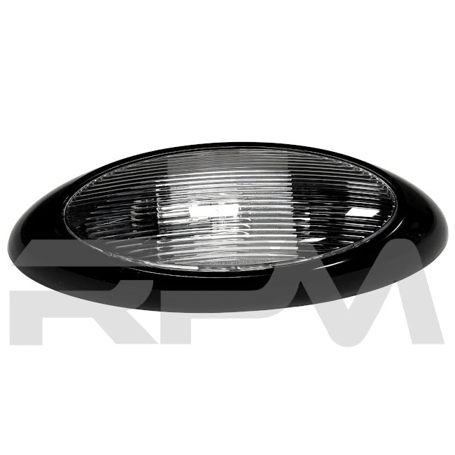 Tiffin RV Porch Light Black w/ Clear Lens 5002012 | RV Parts Masters, OEM Tiffin Motorhome Parts