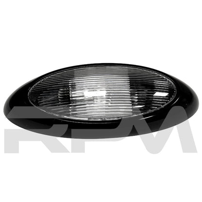 Tiffin RV Porch Light Black w/ Clear Lens 5002012 | RV Parts Masters, OEM Tiffin Motorhome Parts