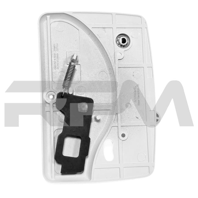 Tiffin RV Entry Door Lock Interior Handle White 24607 | RV Parts Masters, OEM Tiffin Motorhome Parts