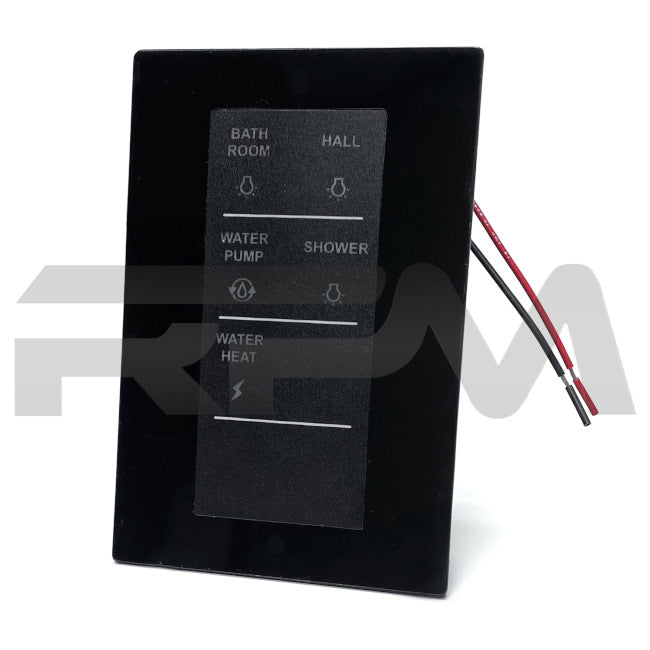 Tiffin RV Spyder Bathroom Control Switch Panel 5-Button 5068658 | RV Parts Masters, OEM Tiffin Motorhome Parts