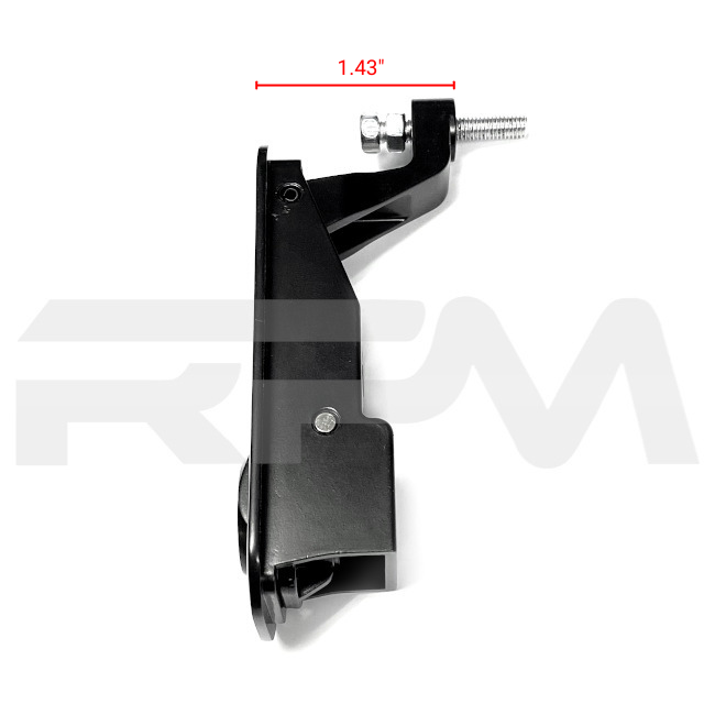 Tiffin RV Rear Engine Latch Non-Locking Black 5019923 | RV Parts Masters, OEM Tiffin Motorhome Parts