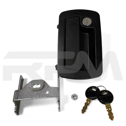 Tiffin RV RH Paddle Entry Door Handle Black 34130 | RV Parts Masters, OEM Tiffin Motorhome Parts