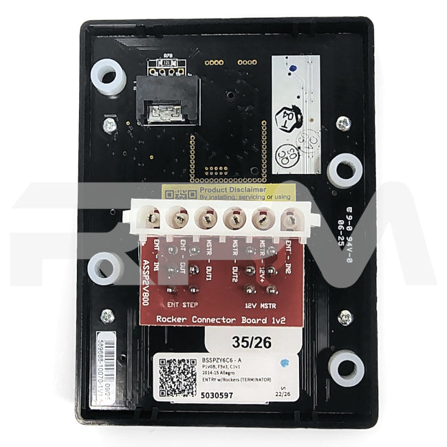 Tiffin RV Spyder Entry Control Switch Panel 6-Position 5030597 | RV Parts Masters, OEM Tiffin Motorhome Parts