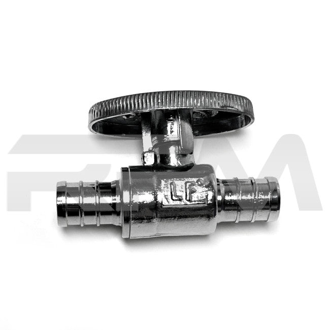 Tiffin RV Chrome Shut Off Valve for Water Line 1/2&quot; Pex 3008 | RV Parts Masters, OEM Tiffin Motorhome Parts