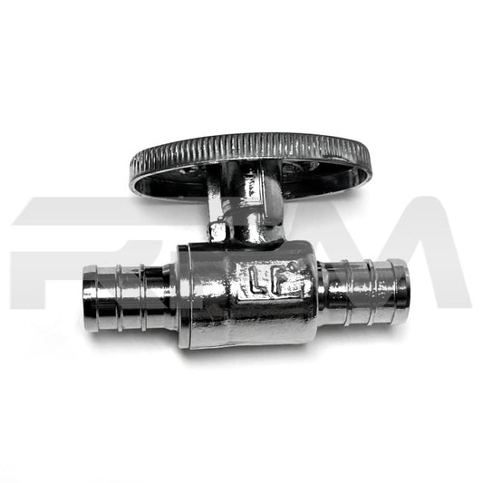 Tiffin RV Chrome Shut Off Valve for Water Line 1/2" Pex 3008 | RV Parts Masters, OEM Tiffin Motorhome Parts