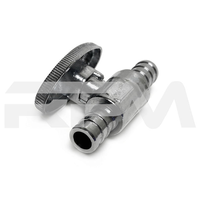Tiffin RV Chrome Shut Off Valve for Water Line 1/2" Pex 3008 | RV Parts Masters, OEM Tiffin Motorhome Parts