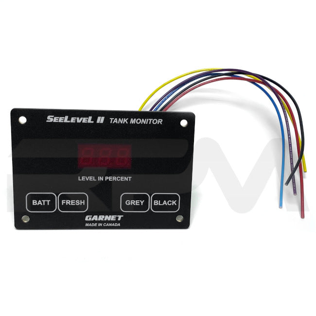 Tiffin RV SeeLeveL II Tank Monitor Panel 4-Button Garnet Instruments 5083499 | RV Parts Masters, OEM Tiffin Motorhome Parts
