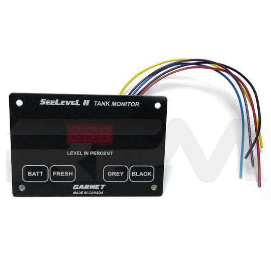 Tiffin RV SeeLeveL II Tank Monitor Panel 4-Button Garnet Instruments 5083499 | RV Parts Masters, OEM Tiffin Motorhome Parts