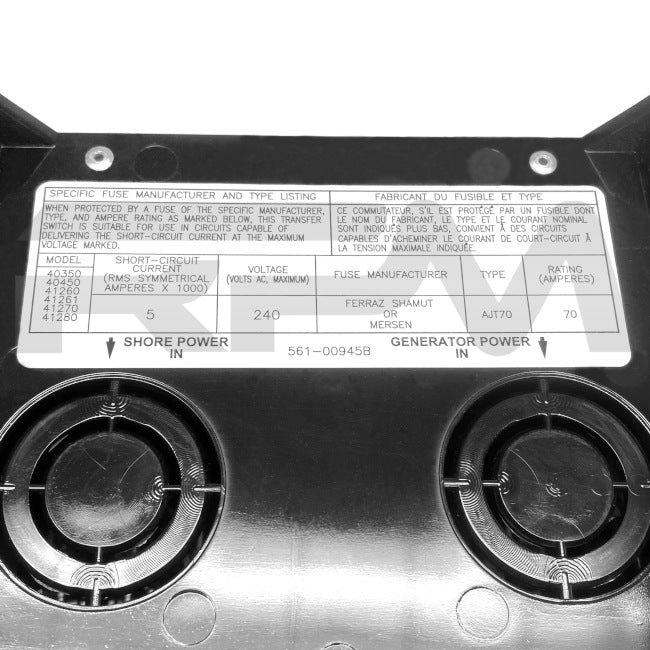 Tiffin RV Surge Guard Transfer Switch Box 50 AMP 5116160 | RV Parts Masters, OEM Tiffin Motorhome Parts