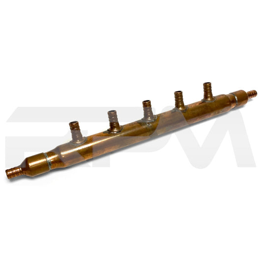 Tiffin RV 5-Port Hot Water Manifold 15" Copper 5016032 | RV Parts Masters, OEM Tiffin Motorhome Parts