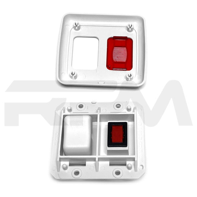 Tiffin RV White Water Pump Switch with Red Indicator Light 8251 | RV Parts Masters, OEM Tiffin Motorhome Parts