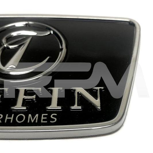 Tiffin RV Black & Silver Hood Emblem Decal 5045523 | RV Parts Masters, OEM Tiffin Motorhome Parts