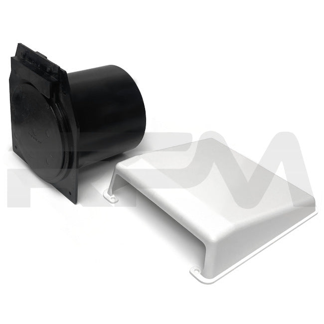 Tiffin RV Exterior Dryer Vent with White Cover 8796 | RV Parts Masters, OEM Tiffin Motorhome Parts