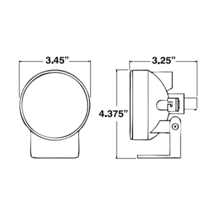 Tiffin RV Round Fog Light 3.5 in. 10890 | RV Parts Masters, OEM Tiffin Motorhome Parts