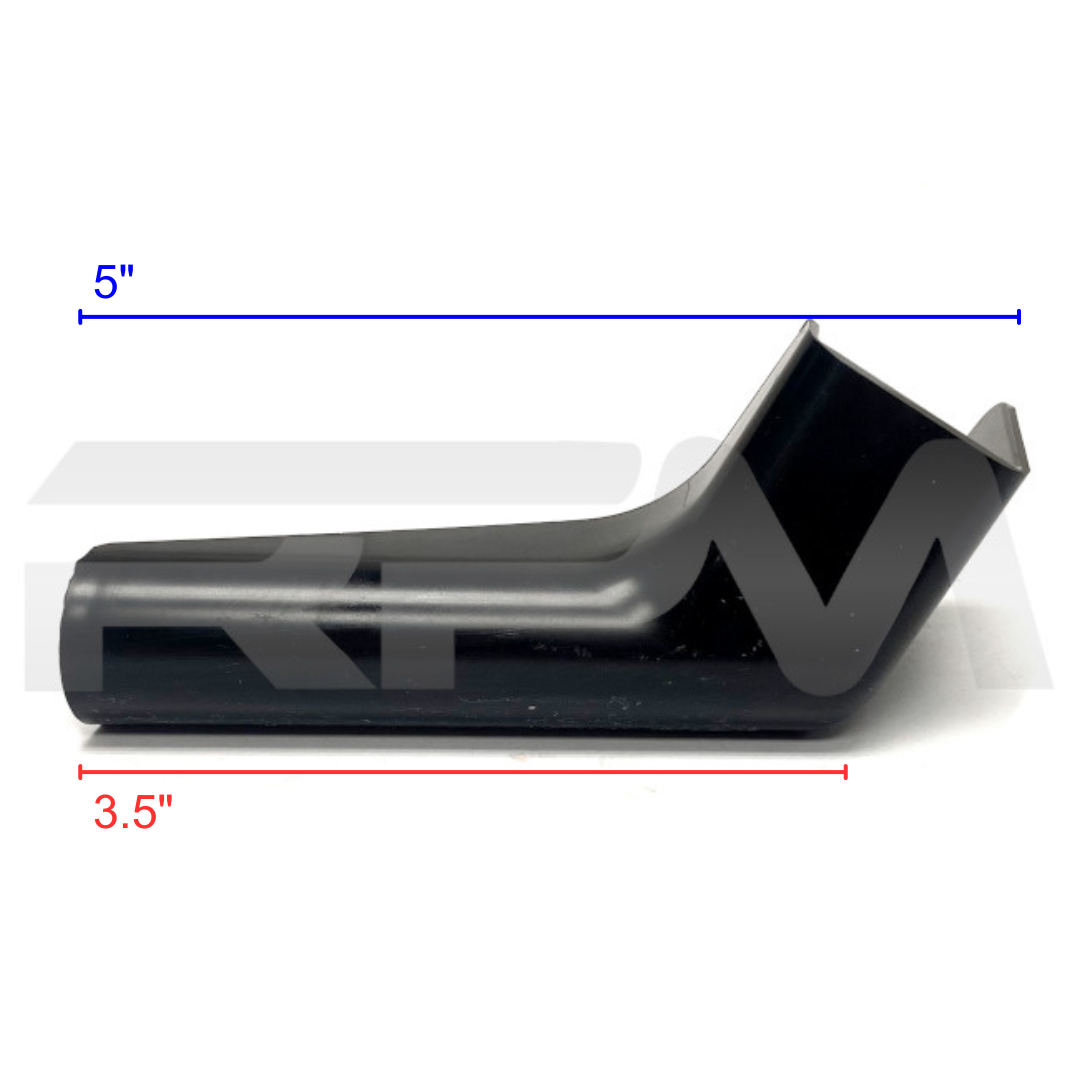 Tiffin RV Gutter Spout 3.5 in. LH Black 5056247 | RV Parts Masters, OEM Tiffin Motorhome Parts