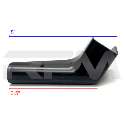 Tiffin RV Gutter Spout 3.5 in. LH Black 5056247 | RV Parts Masters, OEM Tiffin Motorhome Parts