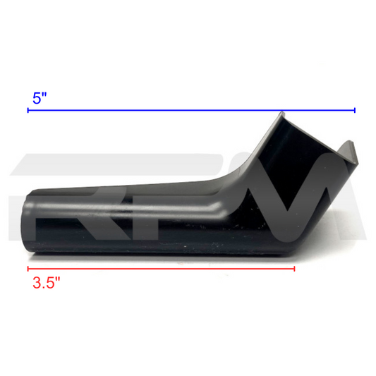 Tiffin RV Gutter Spout 3.5 in. LH Black 5056247 | RV Parts Masters, OEM Tiffin Motorhome Parts