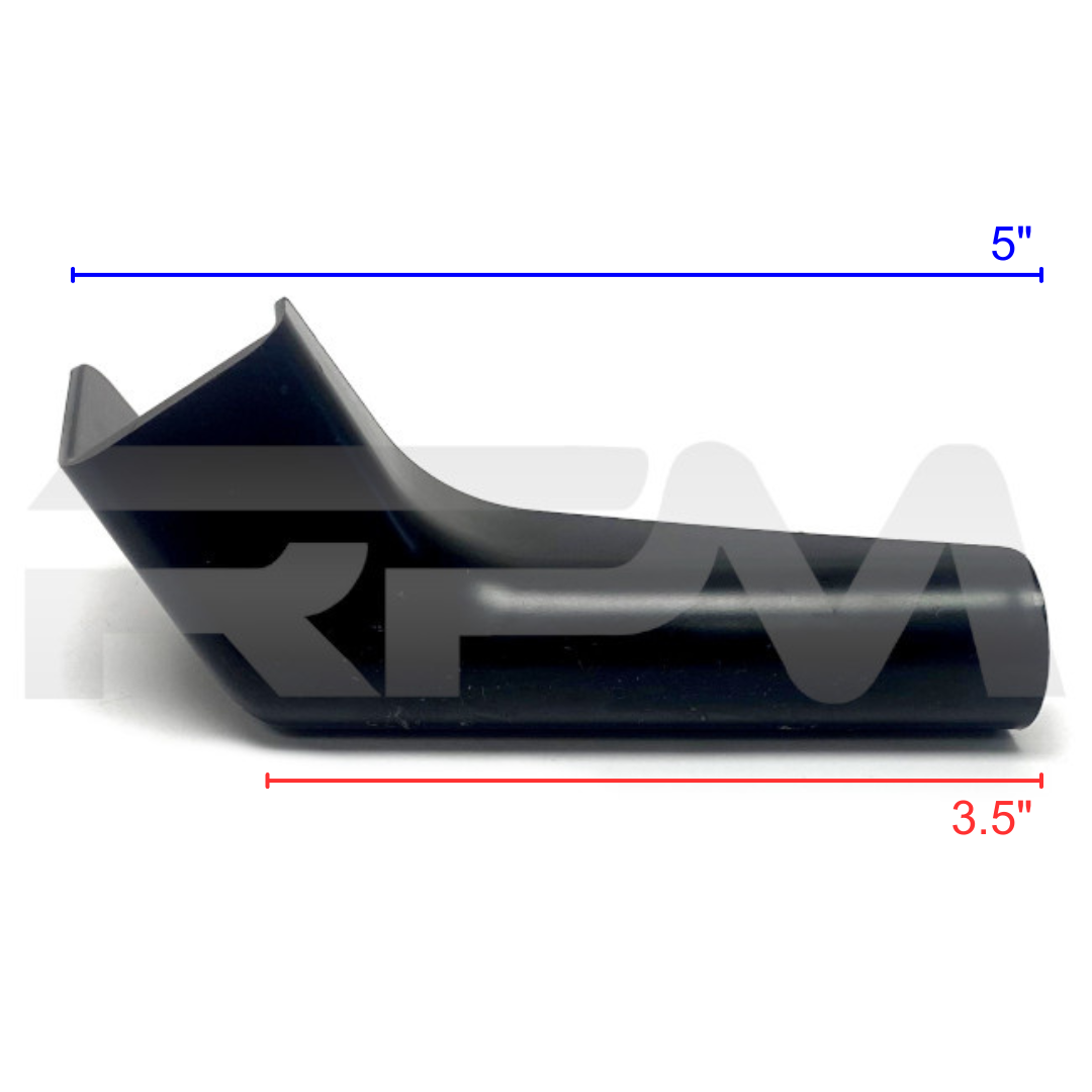 Tiffin RV Gutter Spout 3.5 in. RH Black 5056246 | RV Parts Masters, OEM Tiffin Motorhome Parts