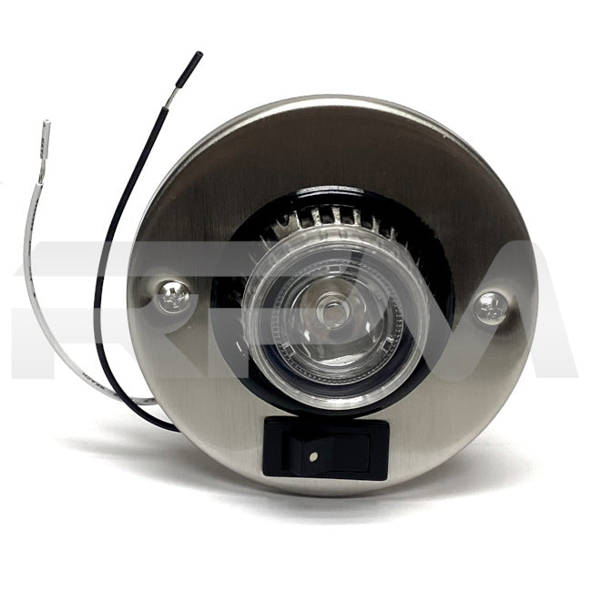 Tiffin RV Recessed LED Eyeball Light Satin Nickel 5032142  | RV Parts Masters, OEM Tiffin Motorhome Parts