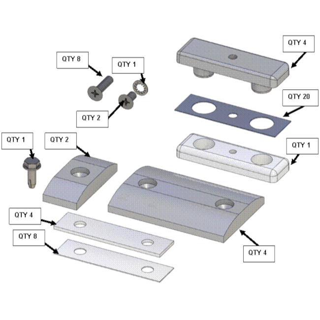 Tiffin RV HWH RAP93601 Slide-Out Glide Kit 5040508 | RV Parts Masters, OEM Tiffin Motorhome Parts