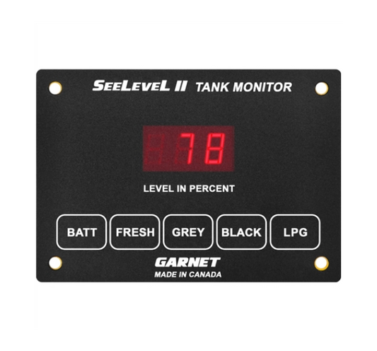 Tiffin RV SeeLeveL II Tank Monitor Panel 5-Button Garnet Instruments 5009317 | RV Parts Masters, OEM Tiffin Motorhome Parts