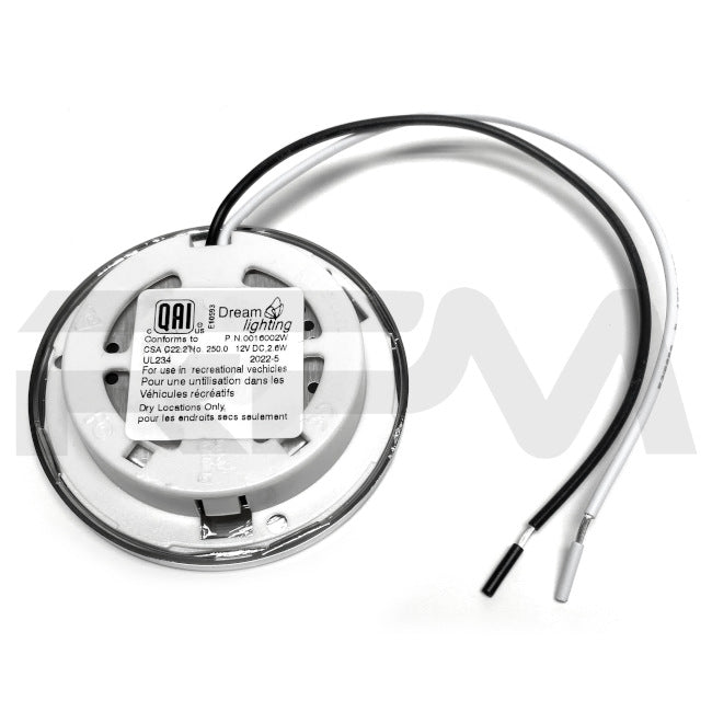 Tiffin RV Ceiling Light 12V LED Chrome 2.7" Round 5140150 | RV Parts Masters, OEM Tiffin Motorhome Parts