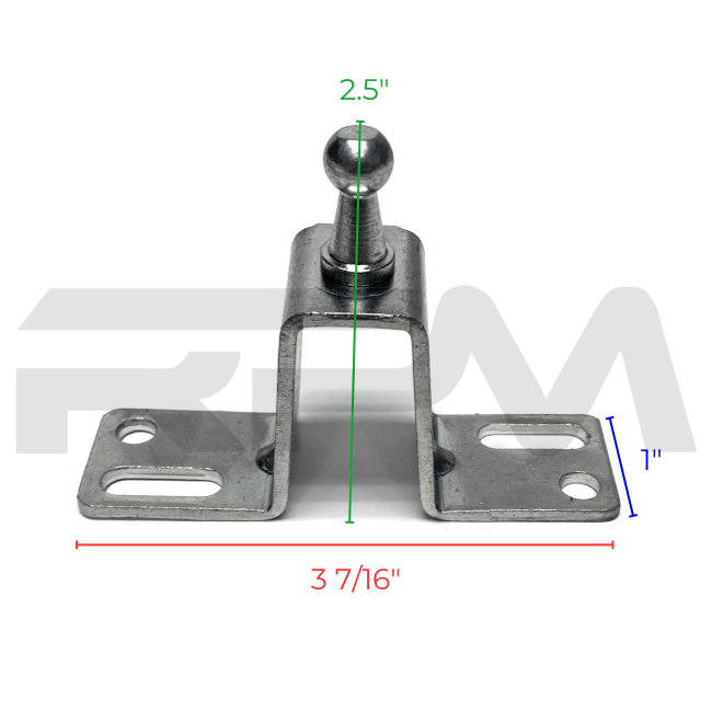Tiffin RV Shock Strut Bracket Hat-Shaped 3809 | RV Parts Masters, OEM Tiffin Motorhome Parts