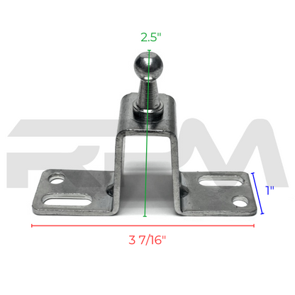 Tiffin RV Shock Strut Bracket Hat-Shaped 3809 | RV Parts Masters, OEM Tiffin Motorhome Parts