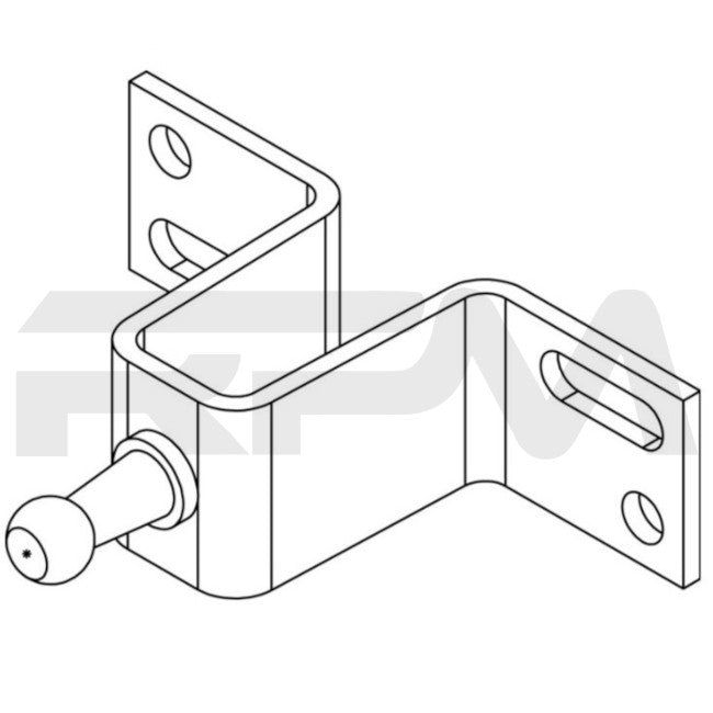 Tiffin RV Shock Strut Bracket Hat-Shaped 3809 | RV Parts Masters, OEM Tiffin Motorhome Parts
