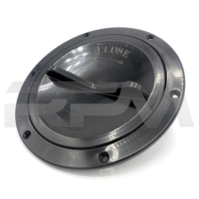 Tiffin RV Deck Plate Screw-In Access Port 5 in. Black 7608 | RV Parts Masters, OEM Tiffin Motorhome Parts