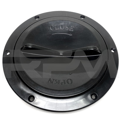 Tiffin RV Deck Plate Screw-In Access Port 5 in. Black 7608 | RV Parts Masters, OEM Tiffin Motorhome Parts